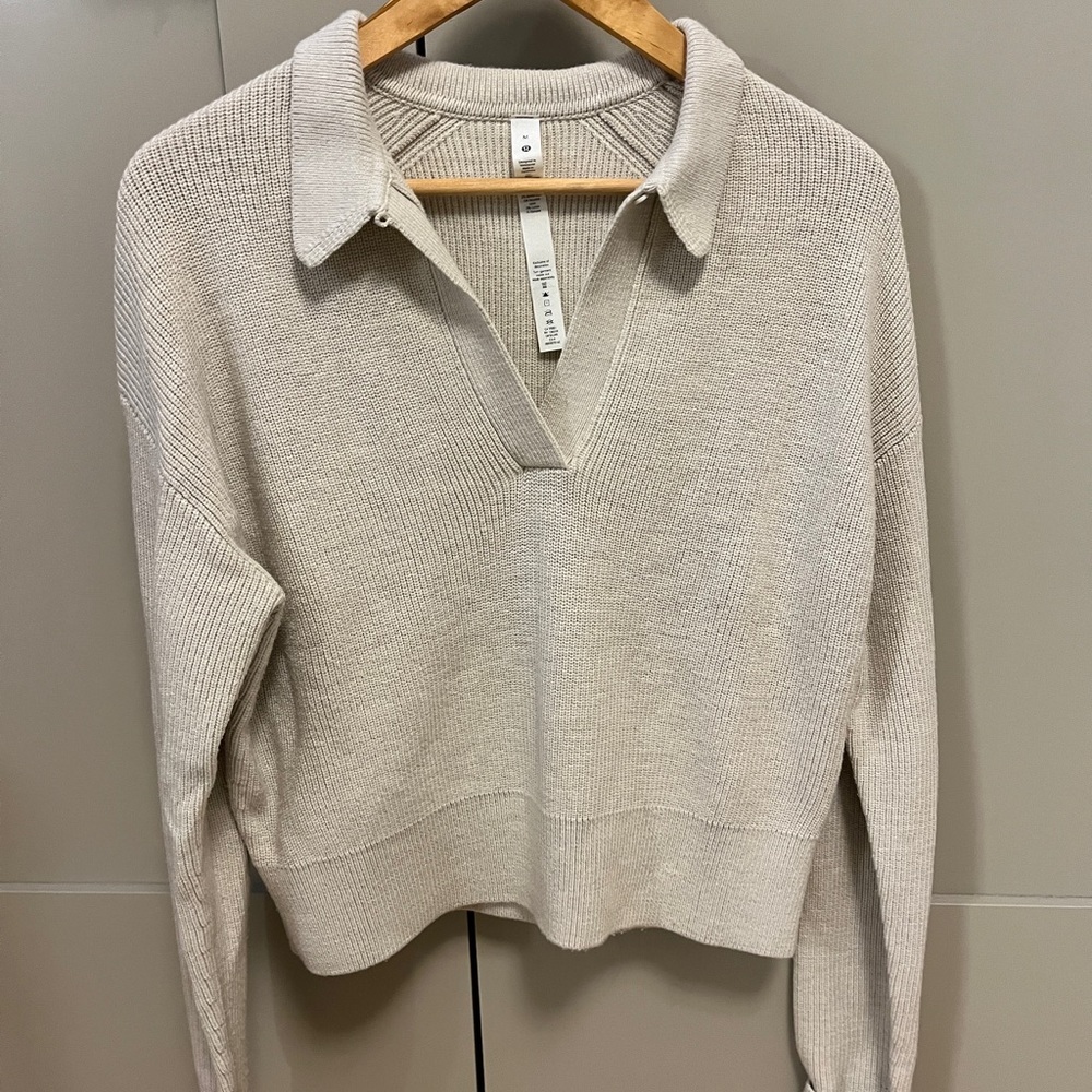 Lululemon Cream merino wool Sweater